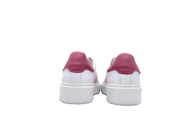 WOOLRICH Sneaker donna pelle bianco e rosa