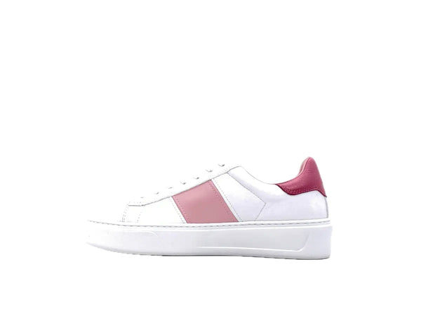 WOOLRICH Sneakers donna pelle bianco e rosa