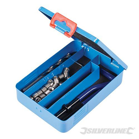 Kit di riparazione filettatura Helicoil punta guida estrattore Silverline Prezzo Silverline
