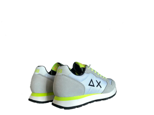 SUN68 Sneaker uomo Tom Fluo Bianco