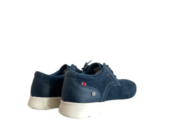 XTI Scarpe stringate uomo scamosciate blu