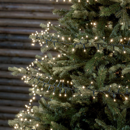 Luci di natale catena led "Minicluster" per interno ed esterno addobbi natalizi Ø 5 mm