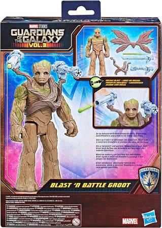 Hasbro Titan Hero Series, Action Figure Deluxe Blast 'N Battle di Groot da 29 cm
