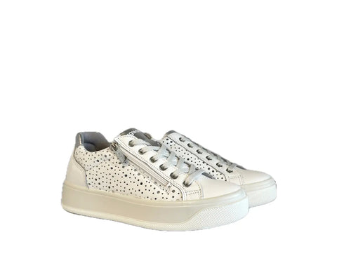 IGI & CO.. Sneakers donna in pelle soft bianco