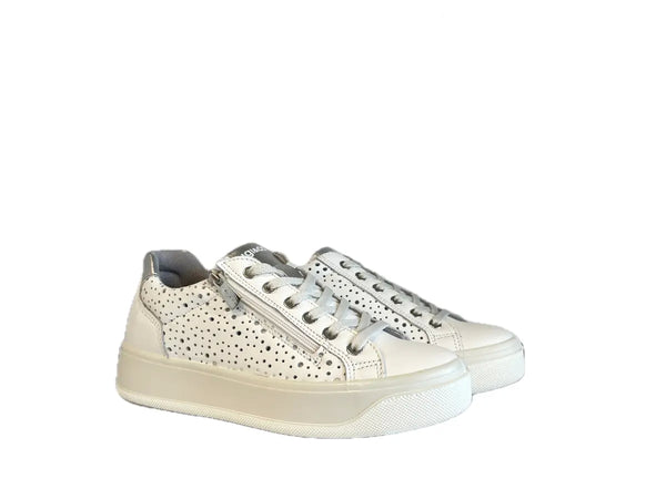 IGI &amp; CO.. Sneakers donna in pelle soft bianco