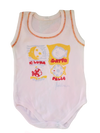 Body Canotta in Cotone Leggero Rosa neonato