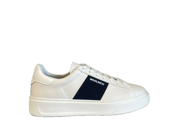 WOOLRICH Sneakers uomo pelle bianco blu
