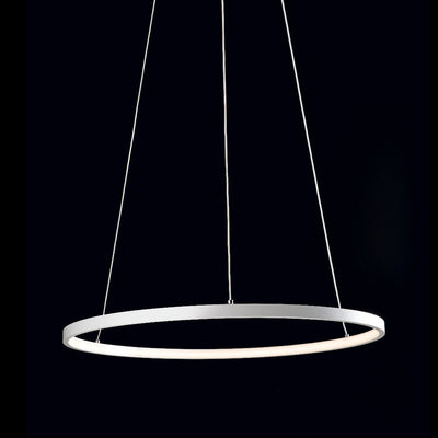 Lampadari moderni Illuminando ANELLI 1 LED sospensione metallo bianco interni 18W 1260LM