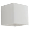 Applique Cubica Gesso Verniciabile Doppio Raggio di Luce Lampada da Parete G9