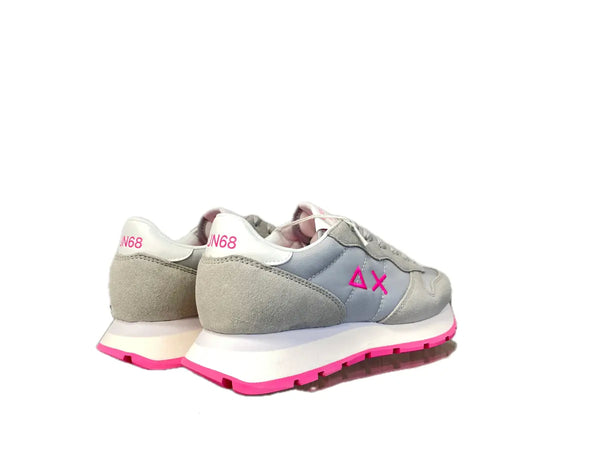 SUN68 Sneaker donna Ally Solid Nylon Grigio chiaro