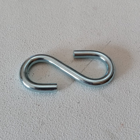 Gancio a S numero 22 in acciaio zincato - 10 unità