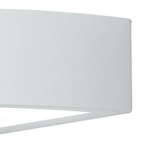 Applique Angolare Gesso Lampada Verniciabile Doppia Emissione di Luce E14