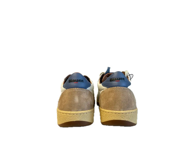 BLAUER Sneaker uomo Murray 01 Pelle White Brown