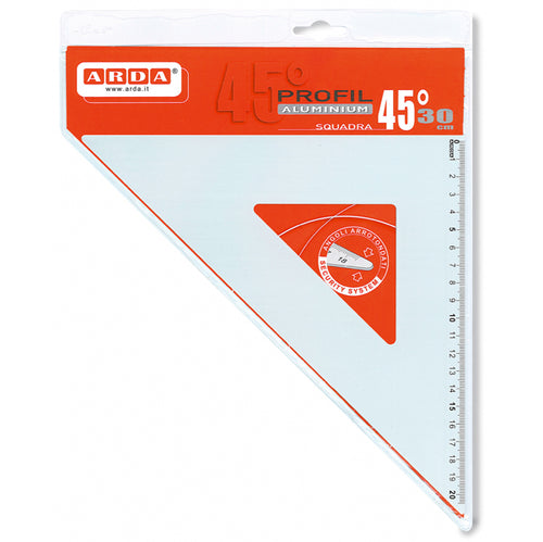 Squadra Profil Alluminio 45 30Cm Arda