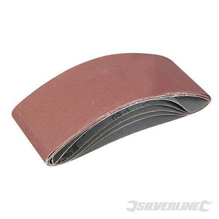 Nastri abrasivi 100 x 610mm  per levigatrici a nastro in ossido di alluminio silverline - Eternal Brico