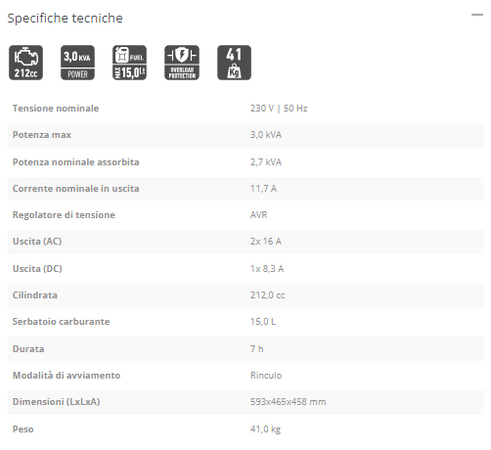 FF-Group GPG 3000 PLUS gruppo elettrogeno generatore da 3,0 kVA a benzina