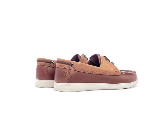 CLARKS Mocassino uomo Bratton Boat pelle dark tan