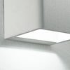 Applique bianca dalla forma cubica con luce led 6 watt 3500 kelvin