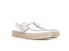CLARKS TORHILL LO Stringata uomo in pelle bianca