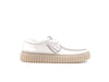 CLARKS TORHILL LO Stringata uomo in pelle bianca
