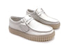 CLARKS TORHILL LO Stringata uomo in pelle bianca
