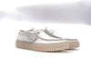 CLARKS TORHILL LO Stringata uomo in pelle bianca