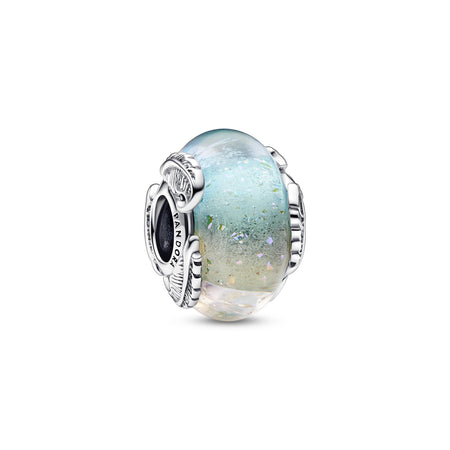 Pandora - Charm in vetro di Murano multicolore Piuma Curva