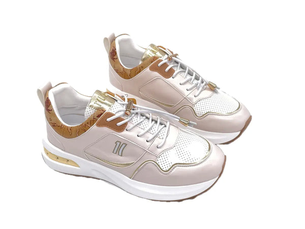 ALVIERO MARTINI GEO ROAD Sneakers donna bianche e avorio