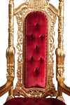 Biscottini Trono in legno massello di mogano 88x70x180 cm larghezza profondità altezza