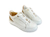 PRIMA CLASSE Sneakers donna bianche con dettagli geo oro ALVIERO MARTINI