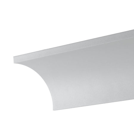 Applique a led barra curva bianco matto in alluminio da 4000K e 15W illuminazione 120 design moderno