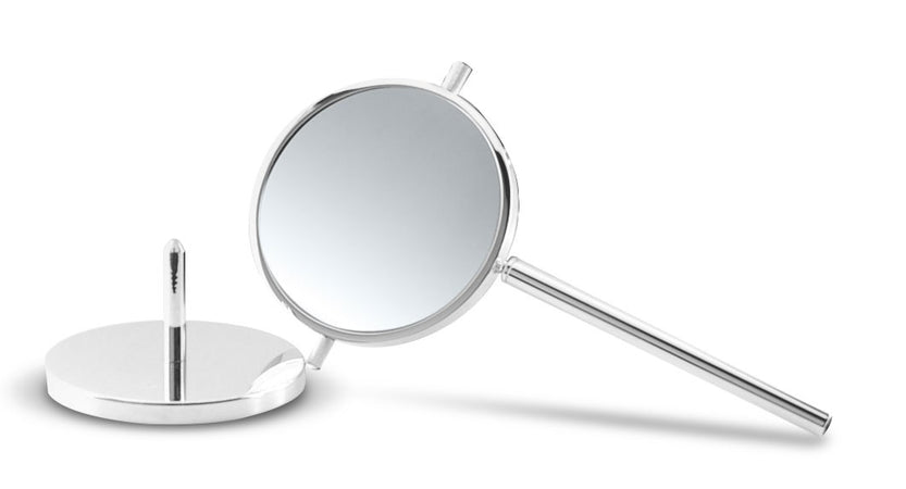 Specchio ingranditore da appoggio estraibile