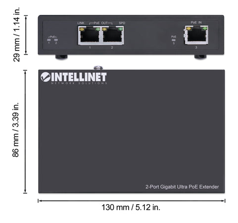 Ultra PoE Extender Gigabit 2 porte