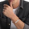 Bracciale Calvin Klein Iconic For Him In Pelle Marrone E Acciaio, Lunghezza- 35000405
