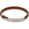 Bracciale Calvin Klein Iconic For Him In Pelle Marrone E Acciaio, Lunghezza- 35000405
