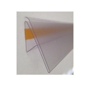 Portaetichette adesivo inclinato per scaffalatura da negozio cm. 133x4h