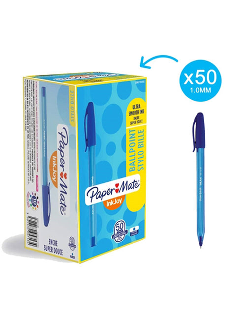 Confezione 50 penna Papermate Inkjoy blu 1 mm
