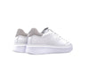 SUN68 GRACE LEATHER Sneaker donna in pelle bianca con dettaglio beige