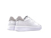 SUN68 GRACE LEATHER Sneakers donna in pelle bianca con dettaglio beige
