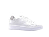 SUN68 GRACE LEATHER Sneaker donna in pelle bianca con dettaglio beige