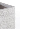 SET 3 VASI VASO PIANTE FIBRA DI VETRO GRAFFITI BOMB BIANCO PIANTE GIARDINO VERANDA