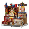 Decorazione per villaggio di Natale The Merry Music Box con scene e suoni