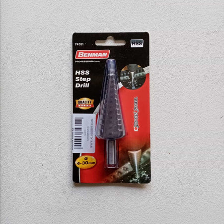 BenMan fresa in HSS M2 graduata da 4 a 30mm - uso professionale