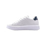 SUN68 GRACE LEATHER Sneaker donna in pelle bianca con dettaglio nero