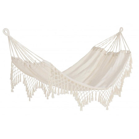 Amaca in corda "Kauana" monoposto, dondolo da giardino e balcone 200 X 100 cm