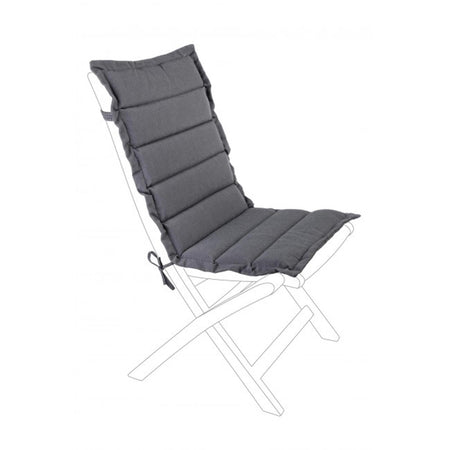 Cuscino trapuntato idrorepellente per esterno e giardino con schienale medio e  molla elastica