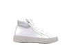 CRIME LONDON Sneakers DESTINY HI ZIP uomo in pelle bianca