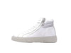 CRIME LONDON Sneakers DESTINY HI ZIP uomo in pelle bianca