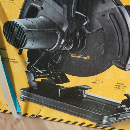 FF-Group CS 14/2400 PRO troncatrice da banco da 2400W disco da 355mm per taglio ferro - uso professionale