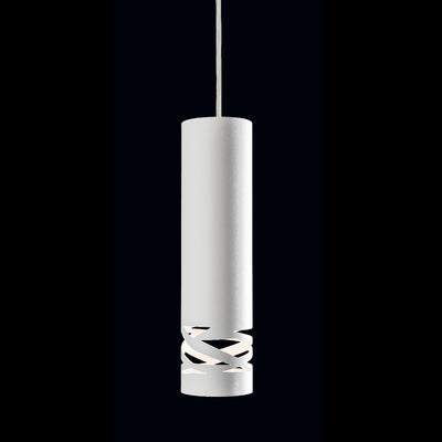 Sospensione Illuminando CHIMERA SP GU10 LED lampadario moderno metallo bianco cilindro interno